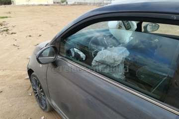 Un utilitario impacta contra un muro en Callejón del Castillo (Foto TA)