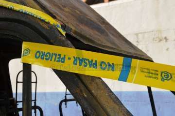 Arden ocho ambulancias del SUC que estaban estacionadas cerca de Narea (Foto TA)