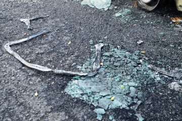 Arden ocho ambulancias del SUC que estaban estacionadas cerca de Narea (Foto TA)