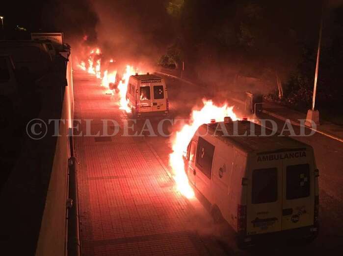 En la imagen se aprecia claramente la distancia que existía entre algunos de los vehículos (Foto TA)