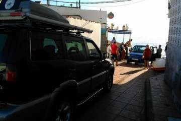 Chapuzón de cuatro ruedas en Ojos de Garza-Telde (Foto TA)