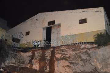 Incendio de una nave industrial en Lomo La Francia (Foto TA)