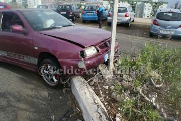 Dos heridos leves en un accidente de tráfico en el Valle de Jinámar-Telde (Foto TA)