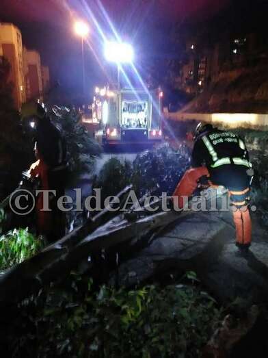 Momento de la intervención de los bomberos (Foto TA)