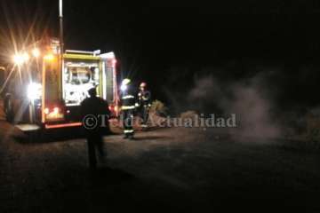 Incendio, con dos posibles focos, en la zona montañosa de Calasio (Foto TA)