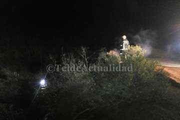 Incendio, con dos posibles focos, en la zona montañosa de Calasio (Foto TA)