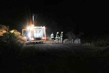 Incendio, con dos posibles focos, en la zona montañosa de Calasio (Foto TA)