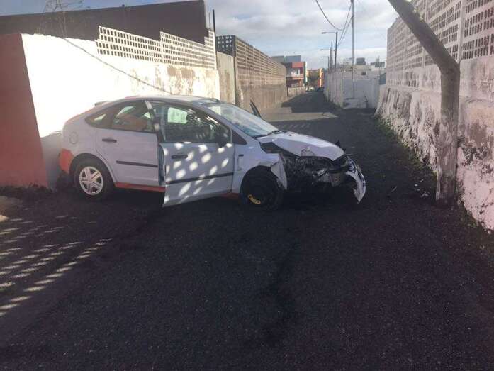 El vehículo afectado (Foto TA)