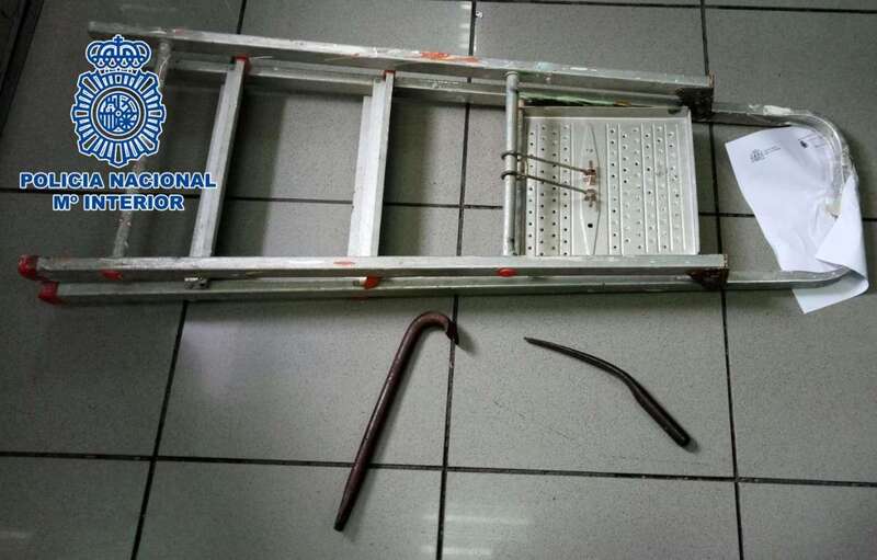 Material usado por los ladrones (Foto TA)