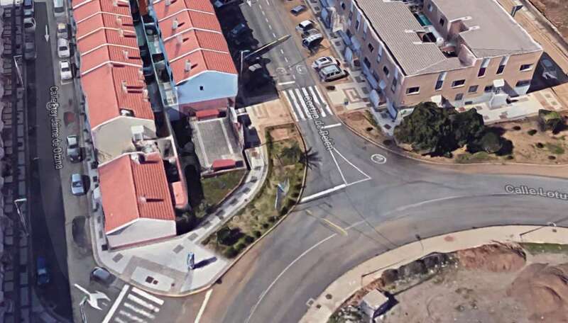Vista aérea del sector donde se produjo el atropello (Foto TA)