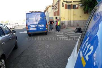 Colisión múltiple en la carretera de Telde a Valsequillo, a la altura de Las Longueras (Foto TA)