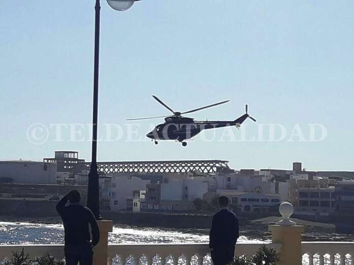 Un helicóptero del GES realizó varias batidas en busca de esta esta persona (Foto TA)