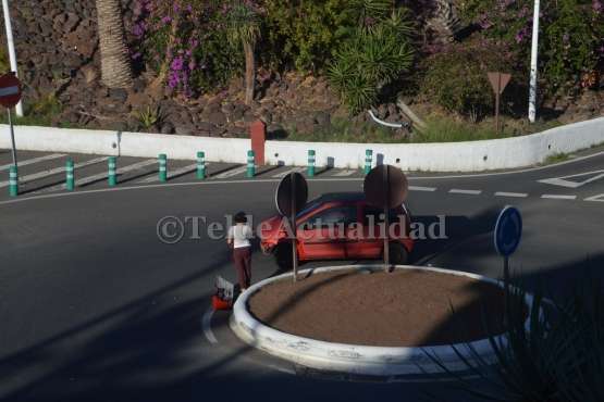 Accidente sin lesionados en San Juan (Foto TA)