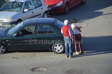 Accidente sin lesionados en San Juan (Foto TA)