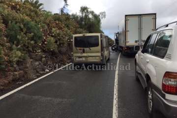 Accidente de tráfico en Lomo Pollo (Foto TA)