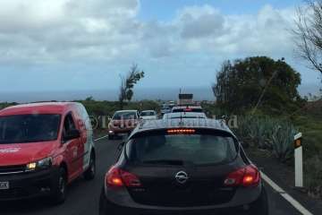 Accidente de tráfico en Lomo Pollo (Foto TA)