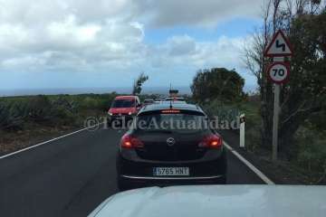 Accidente de tráfico en Lomo Pollo (Foto TA)