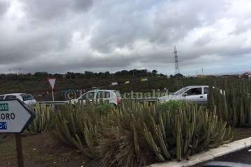 Accidente de tráfico en Lomo Pollo (Foto TA)