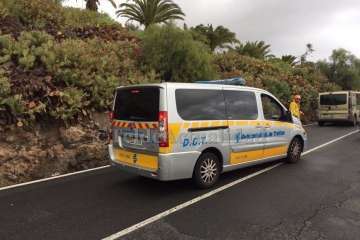 Accidente de tráfico en Lomo Pollo (Foto TA)