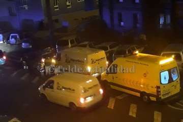 Una furgoneta embiste contra un todoterreno en el Valle de Jinámar (Foto TA)