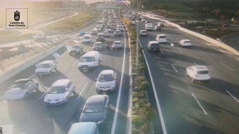 Imagen del servicio de Carreteras del Cabildo de Gran Canaria (Foto TA)