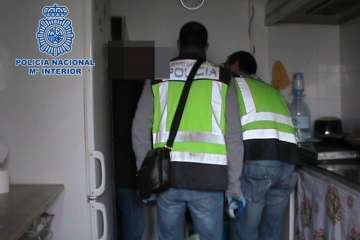 El presunto agresor sexual, detenido en su vivienda (Foto TA)