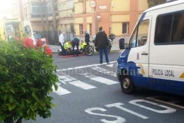 Última Hora: Un motorista de la Policía Local, atropellado en en San Juan (Foto TA)