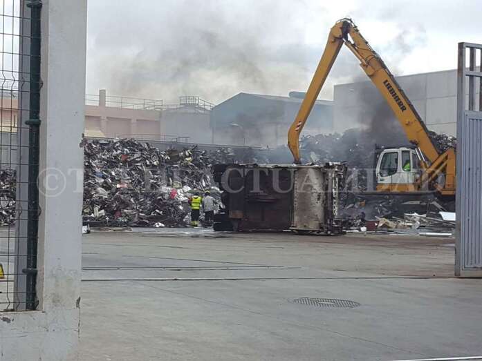 Imagen del incendio (Foto TA)