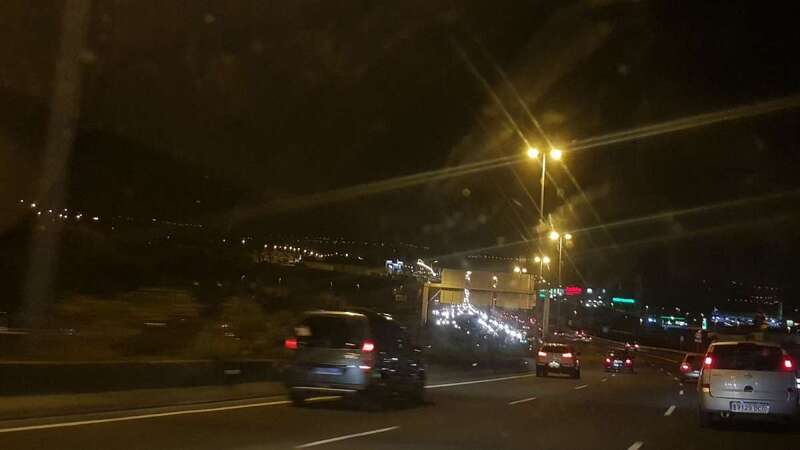 Retenciones en la autovía GC-1 en dirección sur (Foto TA)