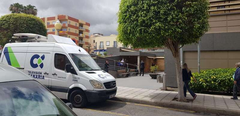 Juzgado de Telde, esta mañana (Foto TA)