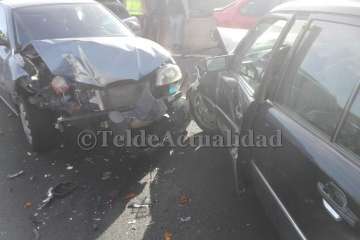 Accidente múltiple en la GC-1 con siete vehículos implicados (Foto TA)
