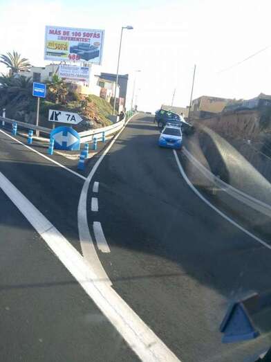 El accidente ocurrió en dirección sur, a la altura de La Pardilla (Foto TA)