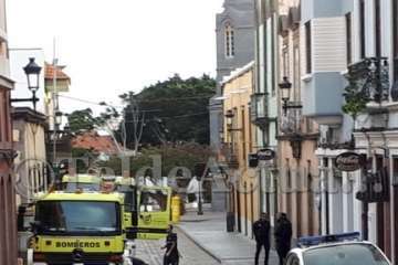 Incendio en un solar del sector histórico de San Juan (Foto TA)