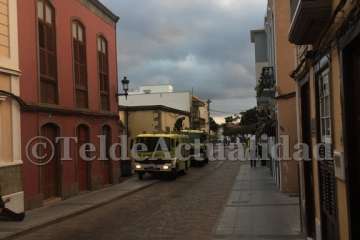 Incendio de un solar de San Francisco de Telde (Foto F. Ojeda)