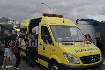 Apuñalamiento en el Mercadillo de Jinámar (Foto TA)