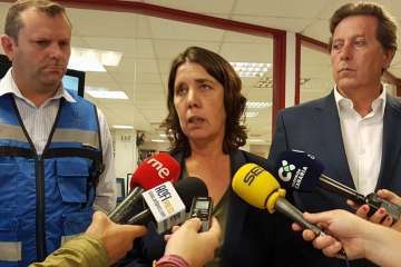 Despliegue de medios en la playa de Jinámar para el simulacro de este jueves y reunión de la mesa del ejercicio (Foto Miguel Ángel Garcia, ACFI Prress y TA)