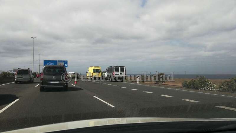 Imagen de archivo de un accidente de tráfico en la GC-1 (Foto TA)