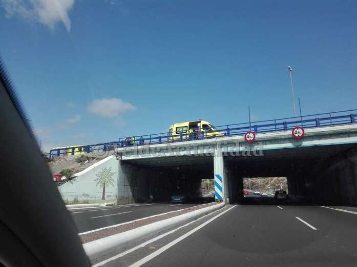 Imagen del accidente captada hace unos minutos (Foto TA)
