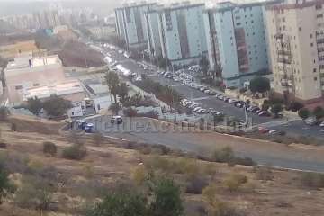 Incendio en el colegio Montiano Placeres de Jinámar (Foto TA)