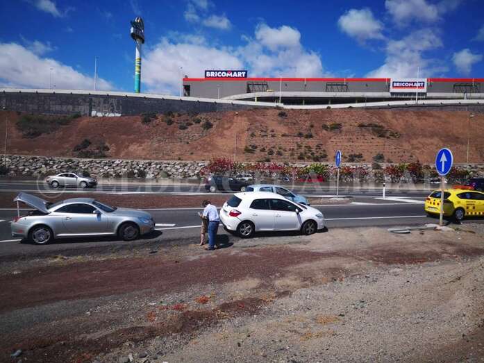 Imagen del accidente (Foto TA).