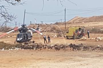 Rescate en los riscos de Aguadulce (Foto TA)