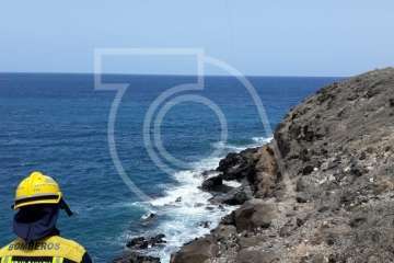 Rescate en los riscos de Aguadulce (Foto TA)