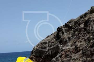 Rescate en los riscos de Aguadulce (Foto TA)