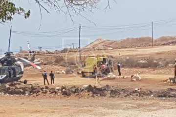 Rescate en los riscos de Aguadulce (Foto TA)