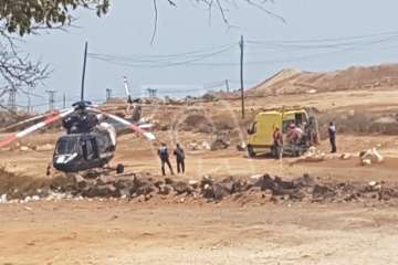 Rescate en los riscos de Aguadulce (Foto TA)