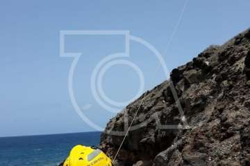 Rescate en los riscos de Aguadulce (Foto TA)