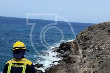 Rescate en los riscos de Aguadulce (Foto TA)