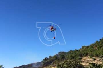 Nuevo incendio forestal en la cumbre de Telde (Foto TA)