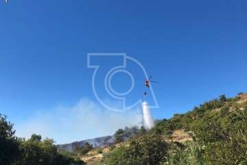 Nuevo incendio forestal en la cumbre de Telde (Foto TA)