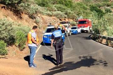 Nuevo incendio forestal en la cumbre de Telde (Foto TA)